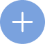 Icône avec un symbole "+" sur un fond bleu.